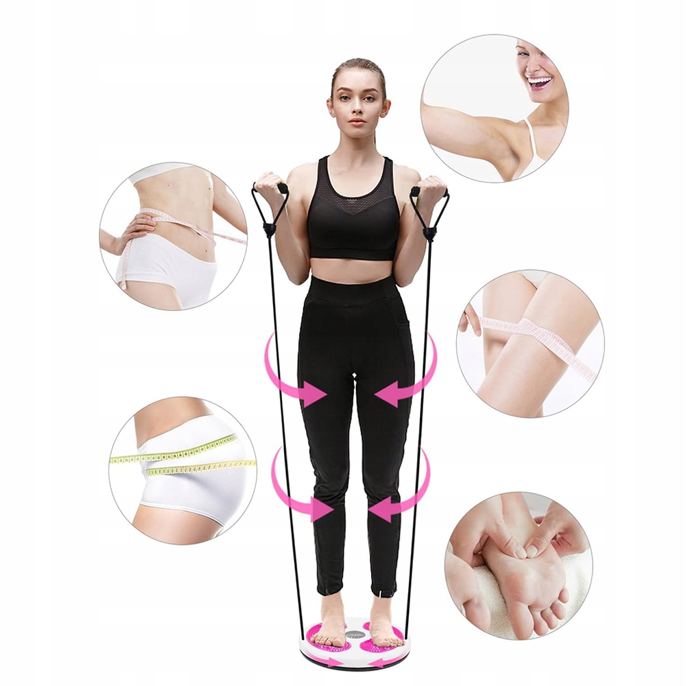 Twister Obrotowy Z Magnesem, Płytką Z Otworem Do Masażu,Sznurkiem28cm*3,5cm Kod producenta TWISTER DO ĆWICZEŃ