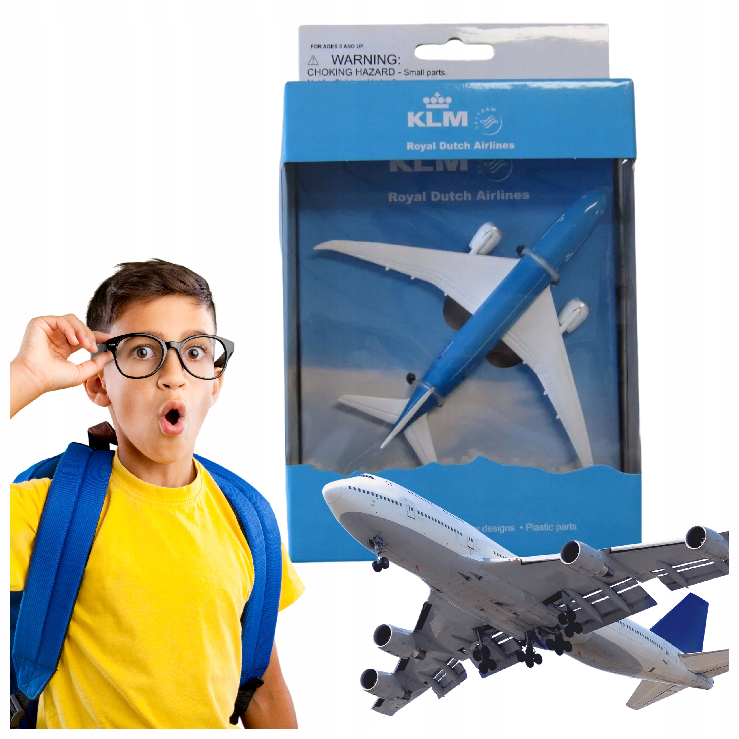 MODEL SAMOLOTU DLA DZIECI B787 KLM ZABAWKA