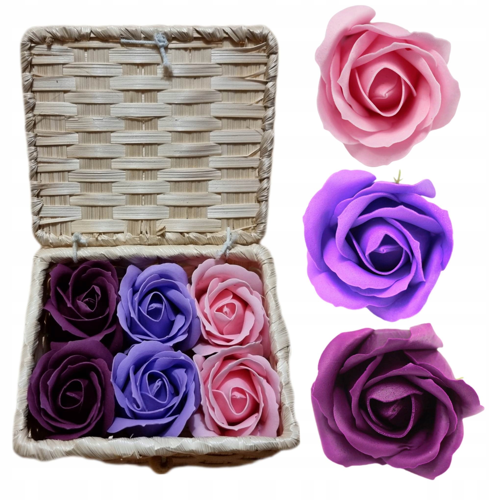 

Pachnący Flower Box z Mydlanymi Różami
