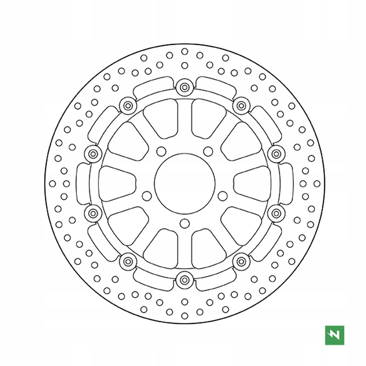 Newfren Predný Brzdový Kotúč Suzuki GSXR600/750 '97-'03 GSXR1000 '00-'04