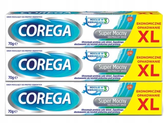 

Corega Krem do mocowania protez Neutralny Smak x 3