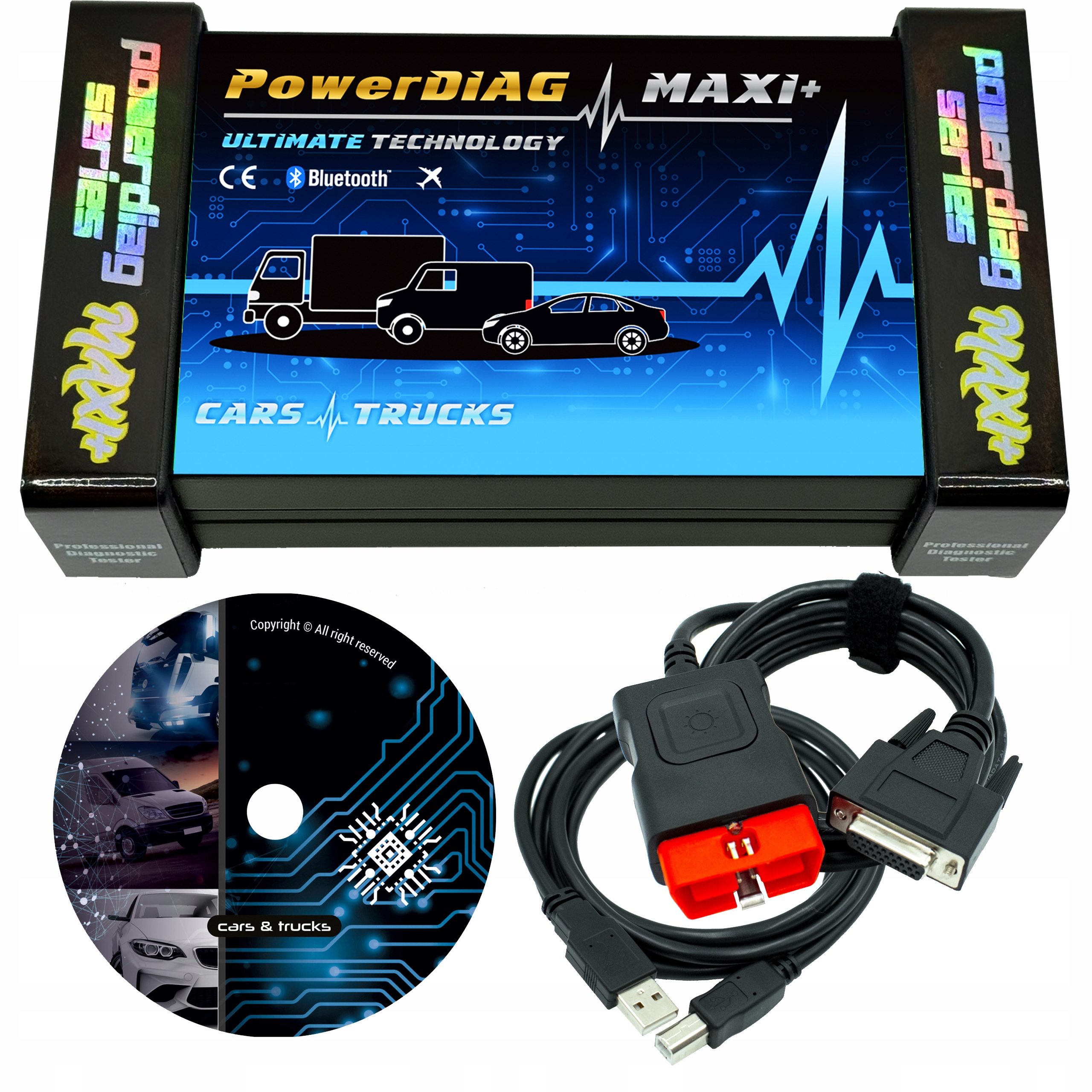 Diagnostický Tester PowerDIAG Maxi+ Ultimate Nákladní Dodávka 2025 Pl