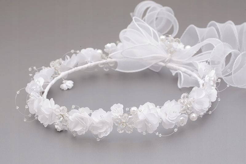 Wianek komunijny biały 105