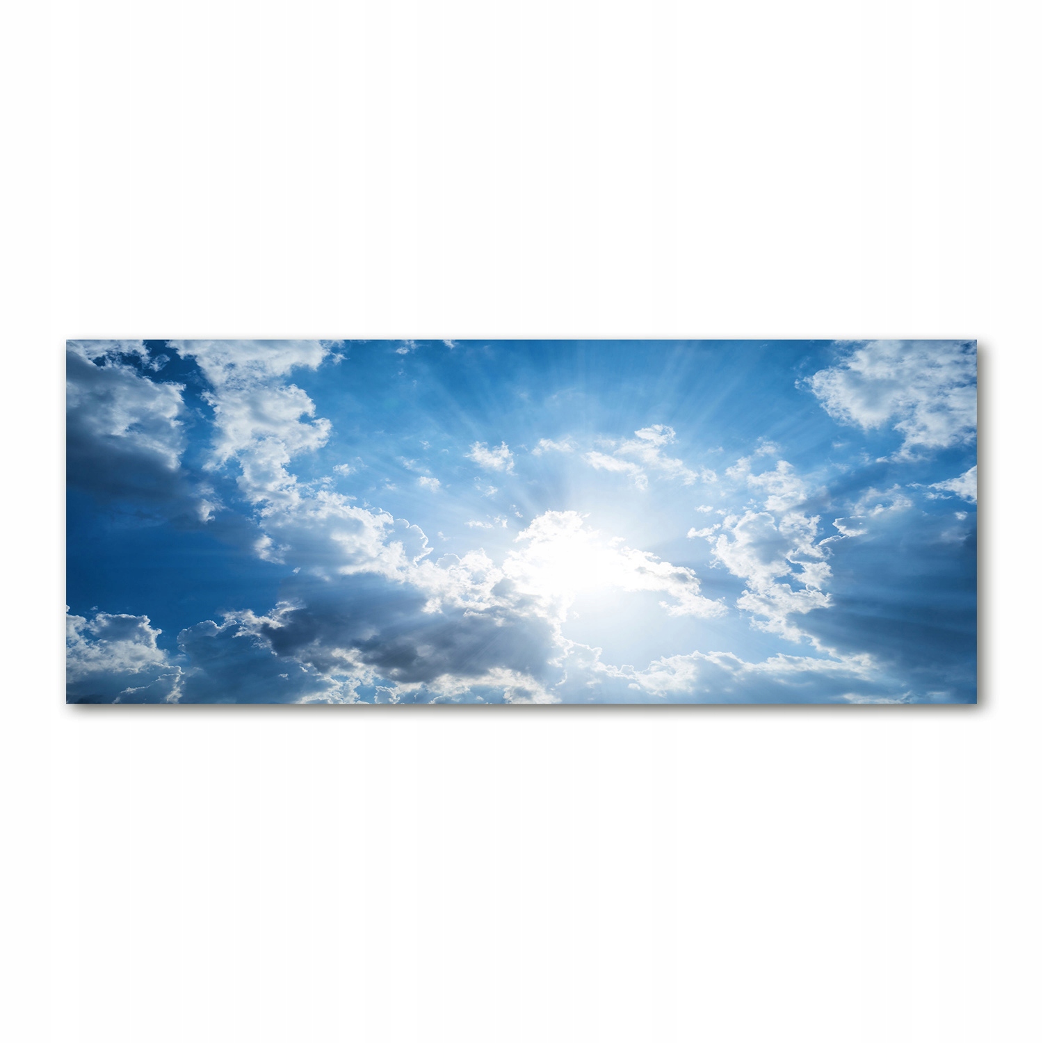 

Foto obraz szkło akryl Chmury na niebie 125x50 cm