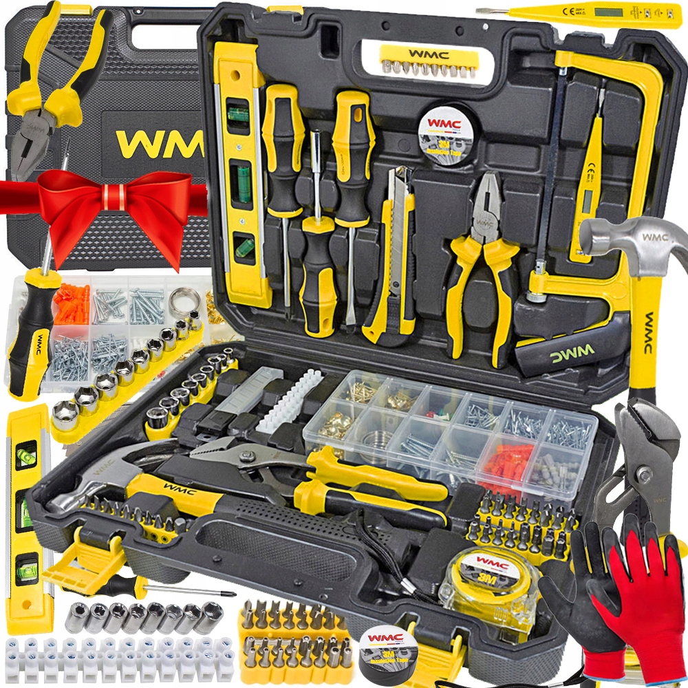 Zestaw Kluczy Narzędzi Nasadki Śrubokręty Wkręty Walizka Narzędziowa 701EL