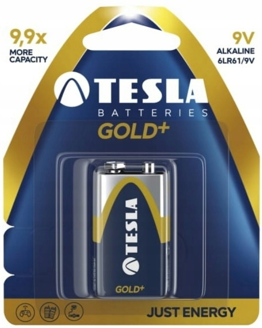 

Bateria Alkaliczna Tesla 9V (6F22) 6LR61 600 mAh