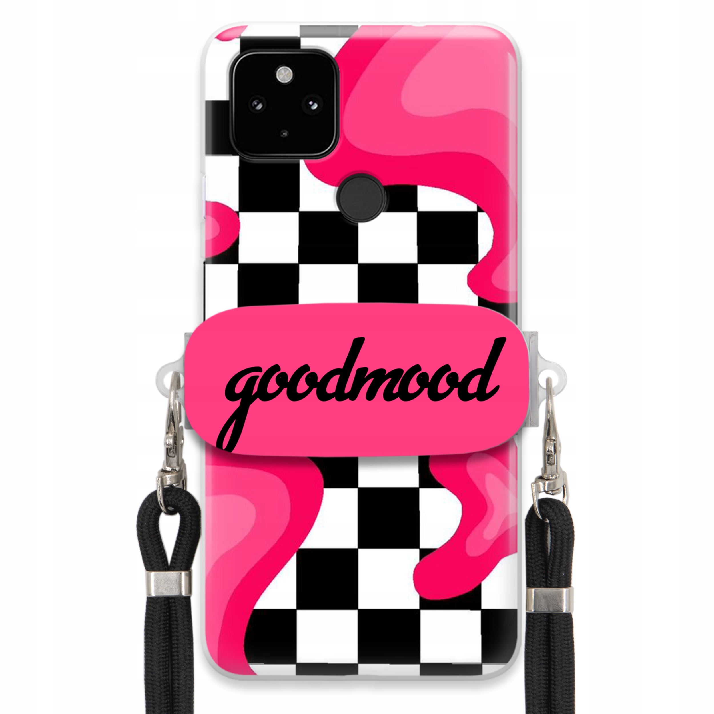 Puzdro Na Google Pixel 4A 5G Sada Case Držiak Vodítka Čierna For Teen Splash