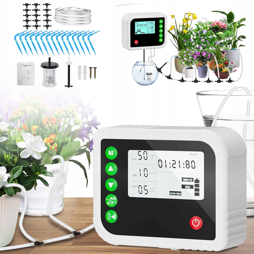 Automatické Kapkové Zavlažování Anti-sifon LCD 22 Frekvencí