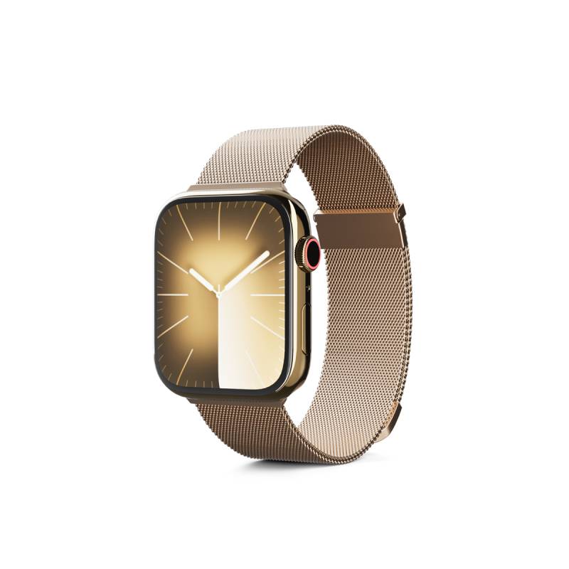 Milánský řemínek Epico pro Apple Watch 42/44/45/49 mm zlatý
