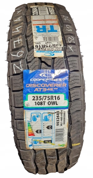 Opona całoroczna Cooper Discoverer AT3 4S 235/75R16 108 T przyczepność ...