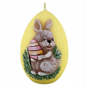 ŚWIECA JAJKO ZAJĄCZEK WIELKANOCNE DUŻE 11CM