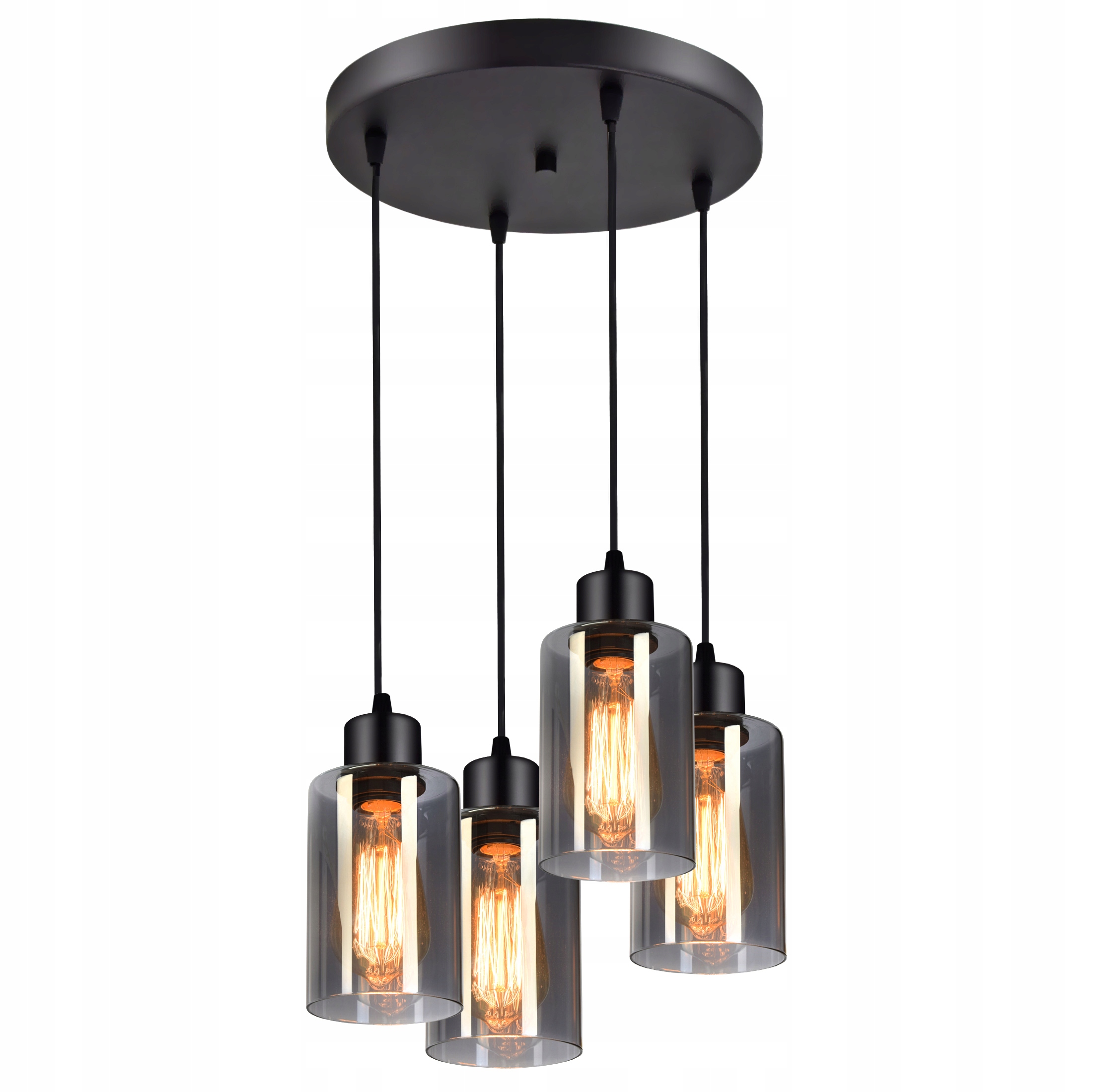 

Lampa Wisząca Żyrandol Plafon Szklane Tuby Led