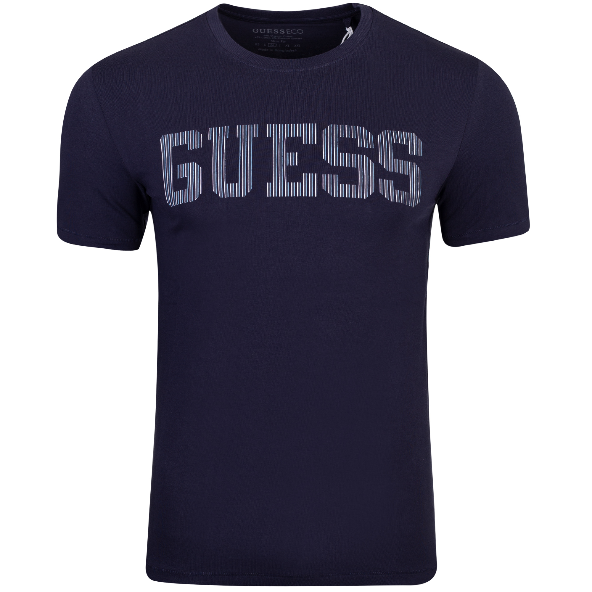 Guess Tričko Pánské Tričko M3RI05 Dárek Tmavě modrá