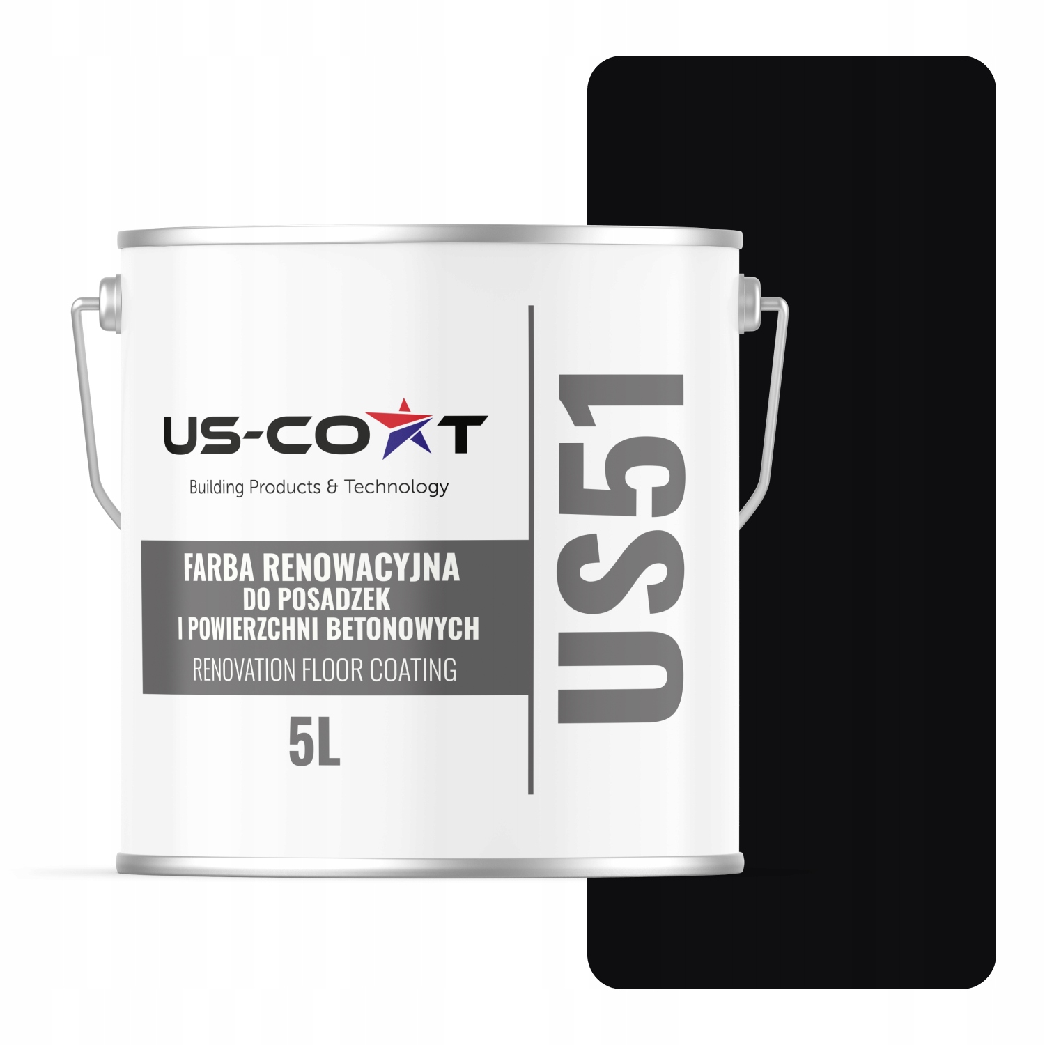 Farba Na Renováciu Betónových Podláh Garáže Farba Čierna RAL9005 Lesk 5L