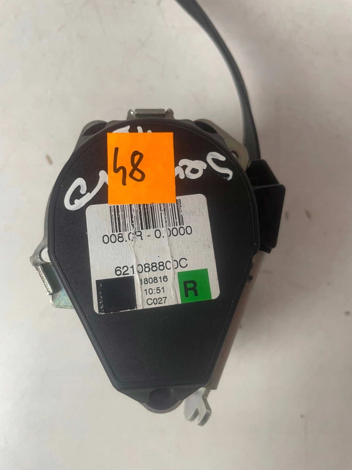 tension belt safety front front right Dacia Sandero II