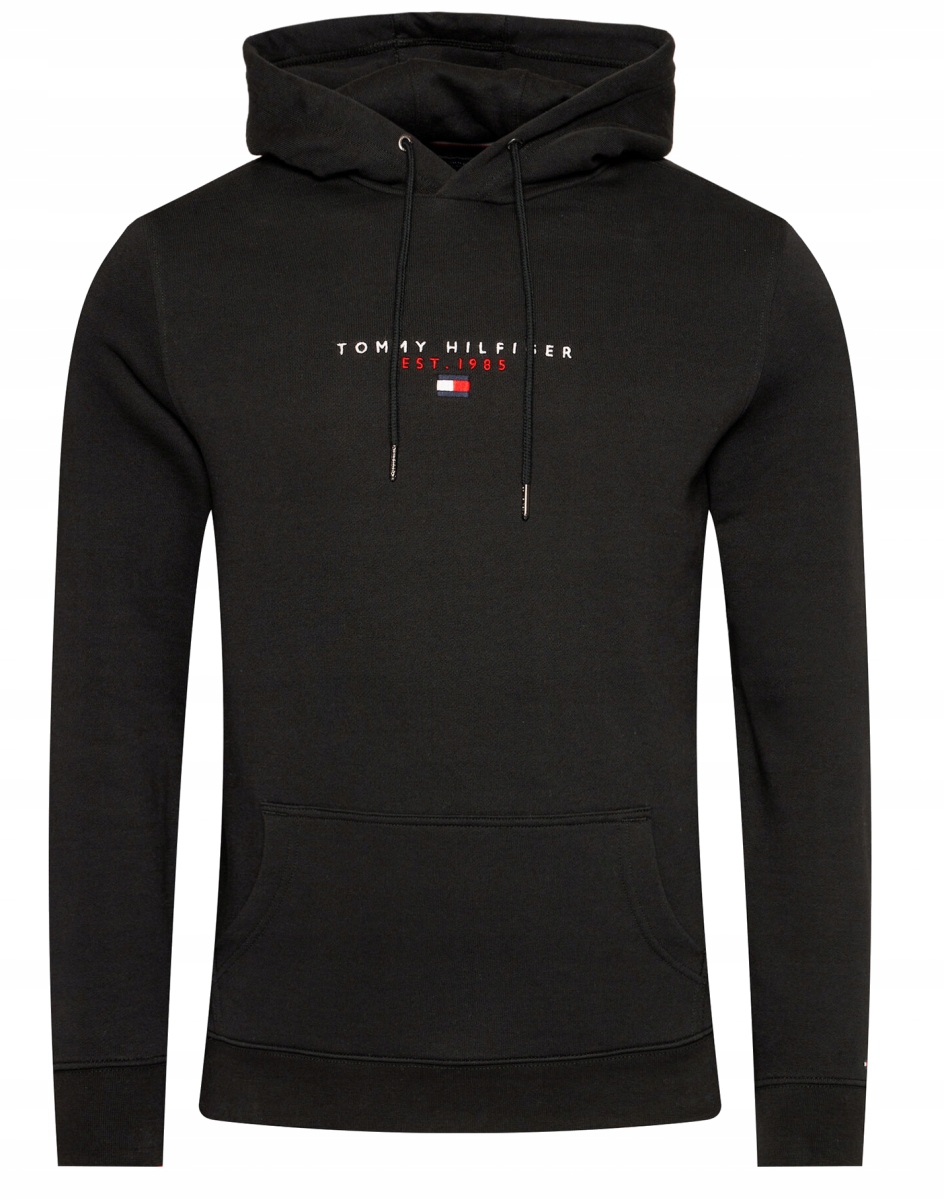 

Bluza Tommy Hilfiger czarna z kapturem est1985
