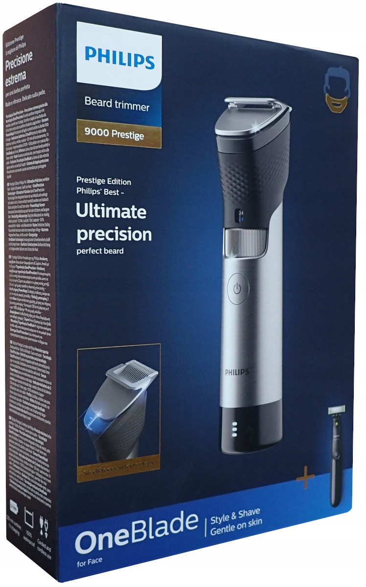 Zastrihávač brady Strojček Philips BT9810/90 Pánsky holiaci strojček OneBlade QP2530