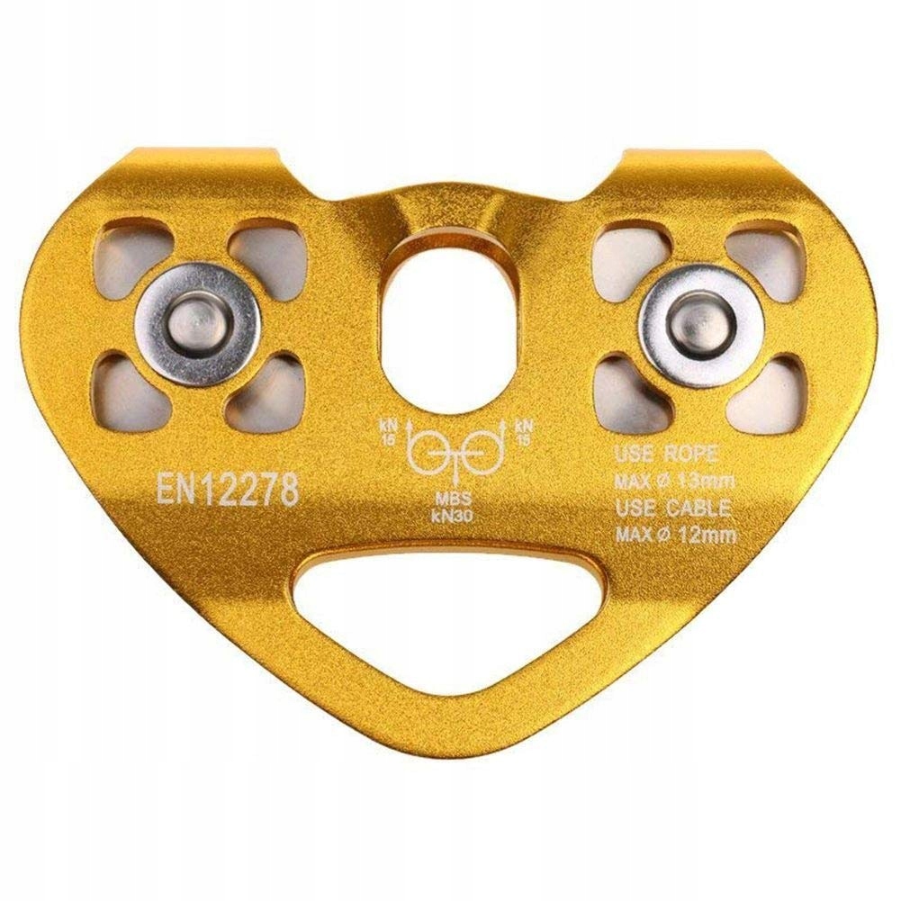 Blok Pro Tyrolku 30KN, Sjezdový, Hliníkové, Lezecké Lano, 6-12 MM, Ložiska
