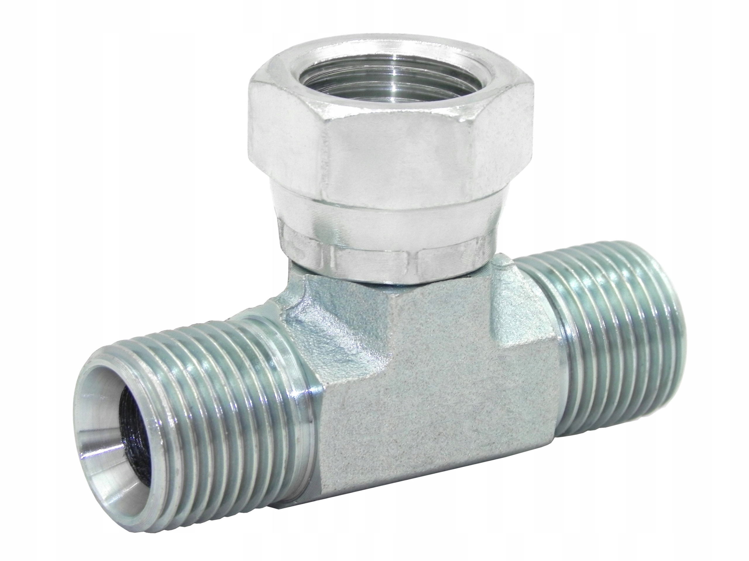 

Złącze Trójnik Hydrauliczny 1/4" Z Nakrętką