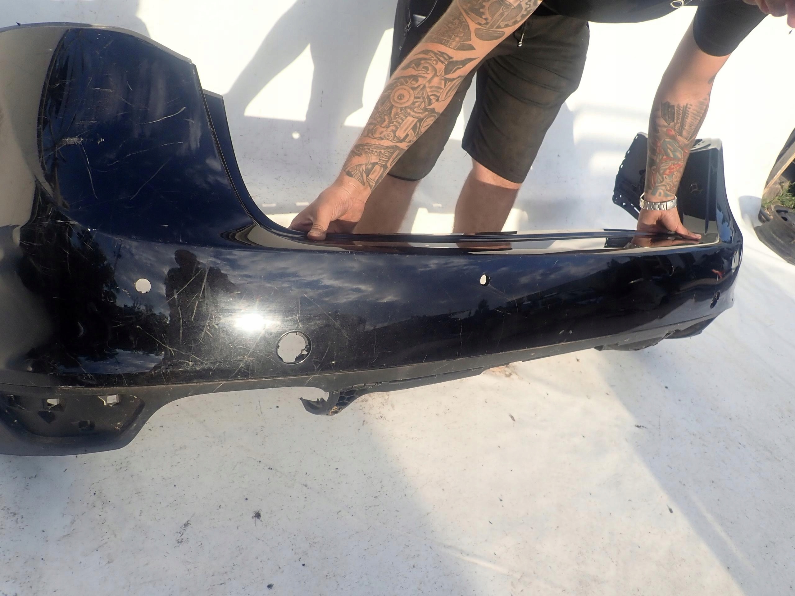 PORSCHE CAYENNE 7P 10-14 bumper rear part rear PDC