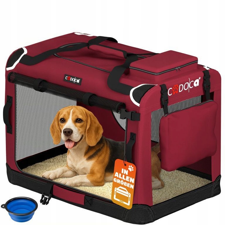 Torba Transportowa Transporter Dla Psa Kota XXL 90x60x66 Bordowy