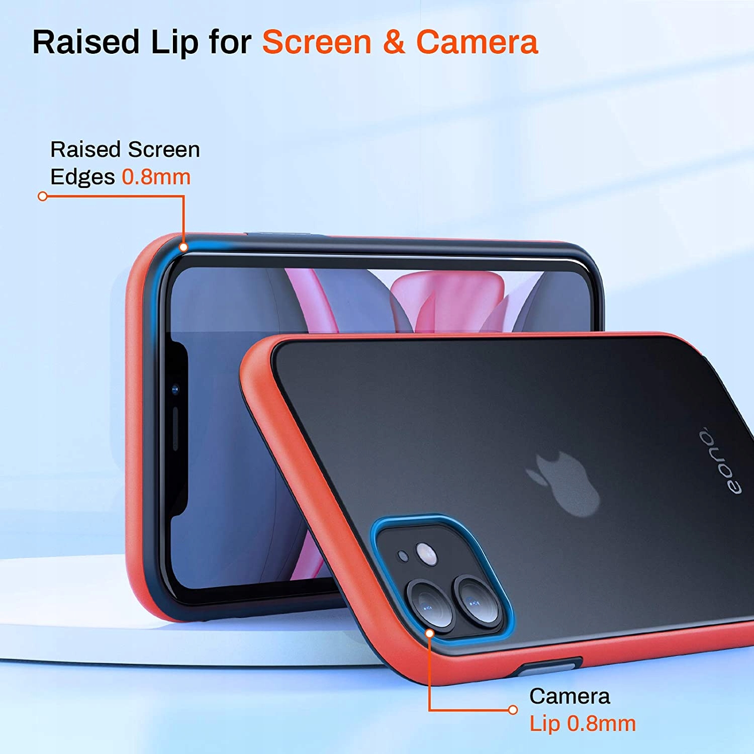 etui do iphone 11 przezroczyste pancerne ciemne Dedykowany model iphone 11