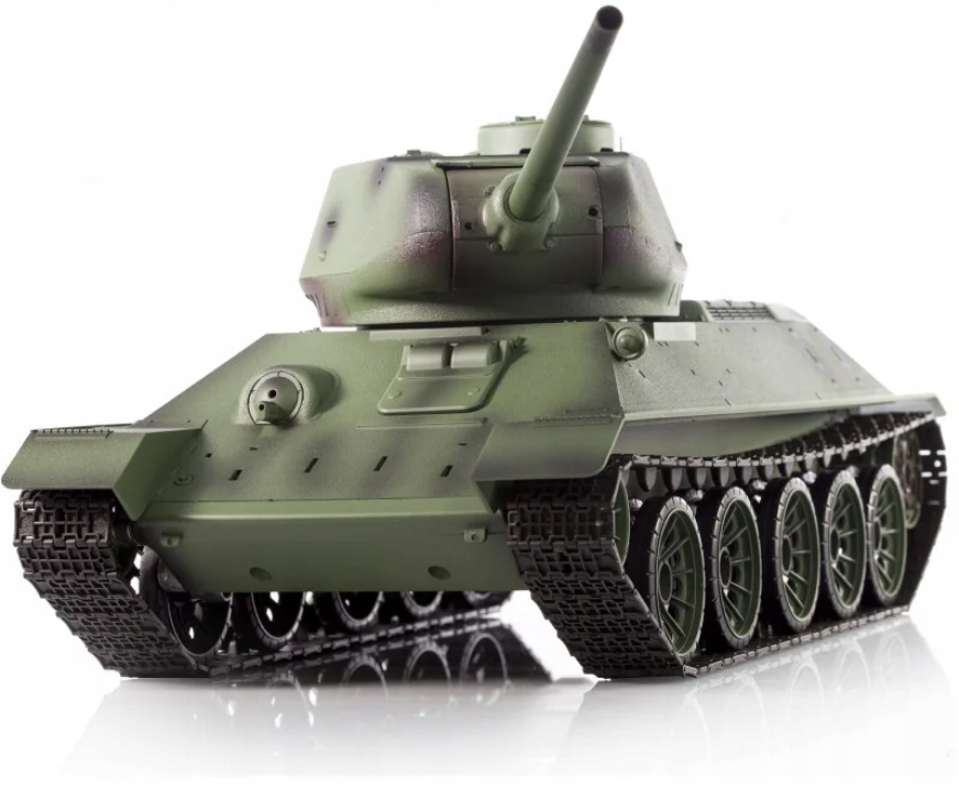 Czołg RC HENG LONG T-34/85 RUDY 102 1/16 - Działko ASG - IR - Dźwięk - Dym