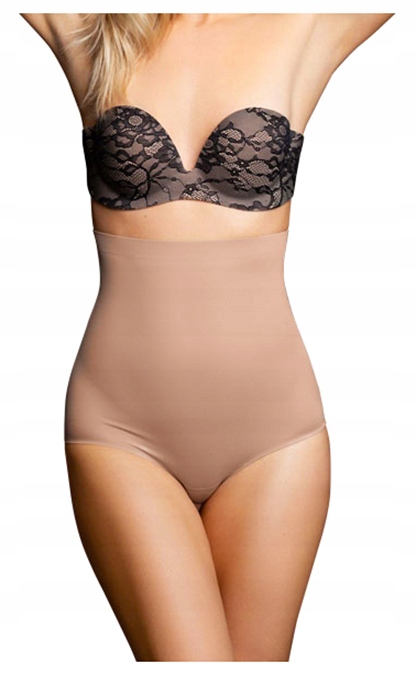 

Bye Bra Invisible High Waist Brief Nude L - Wysoki