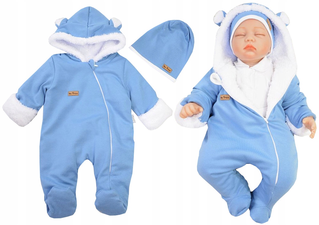 

Kombinezon Pajac Komplet Ocieplany Czapka 56 L500A