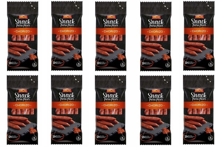Levně 10 x 50 g Argal chorizo mini snack Půlka Kartonu