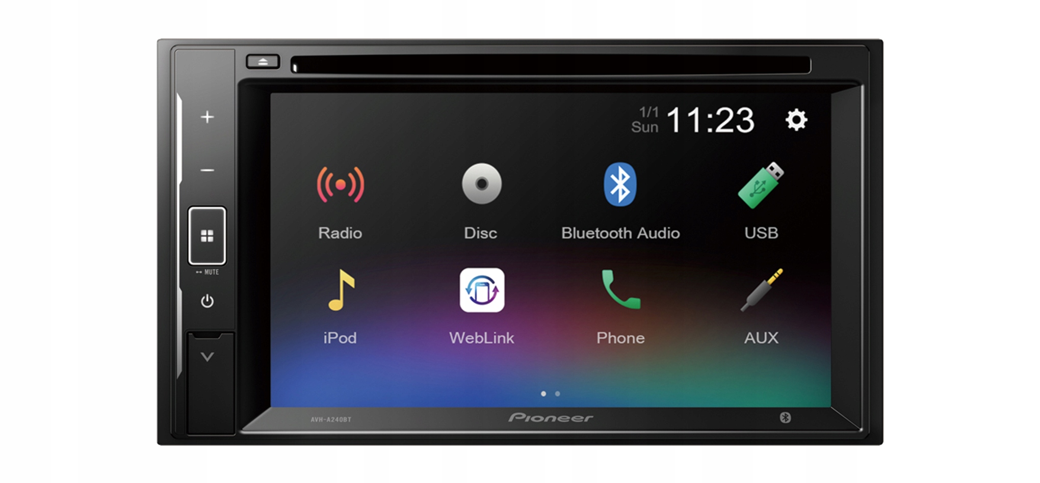 

Radio Pioneer AVH-A240BT DVD 2-DIN Usb iPod/iPhone