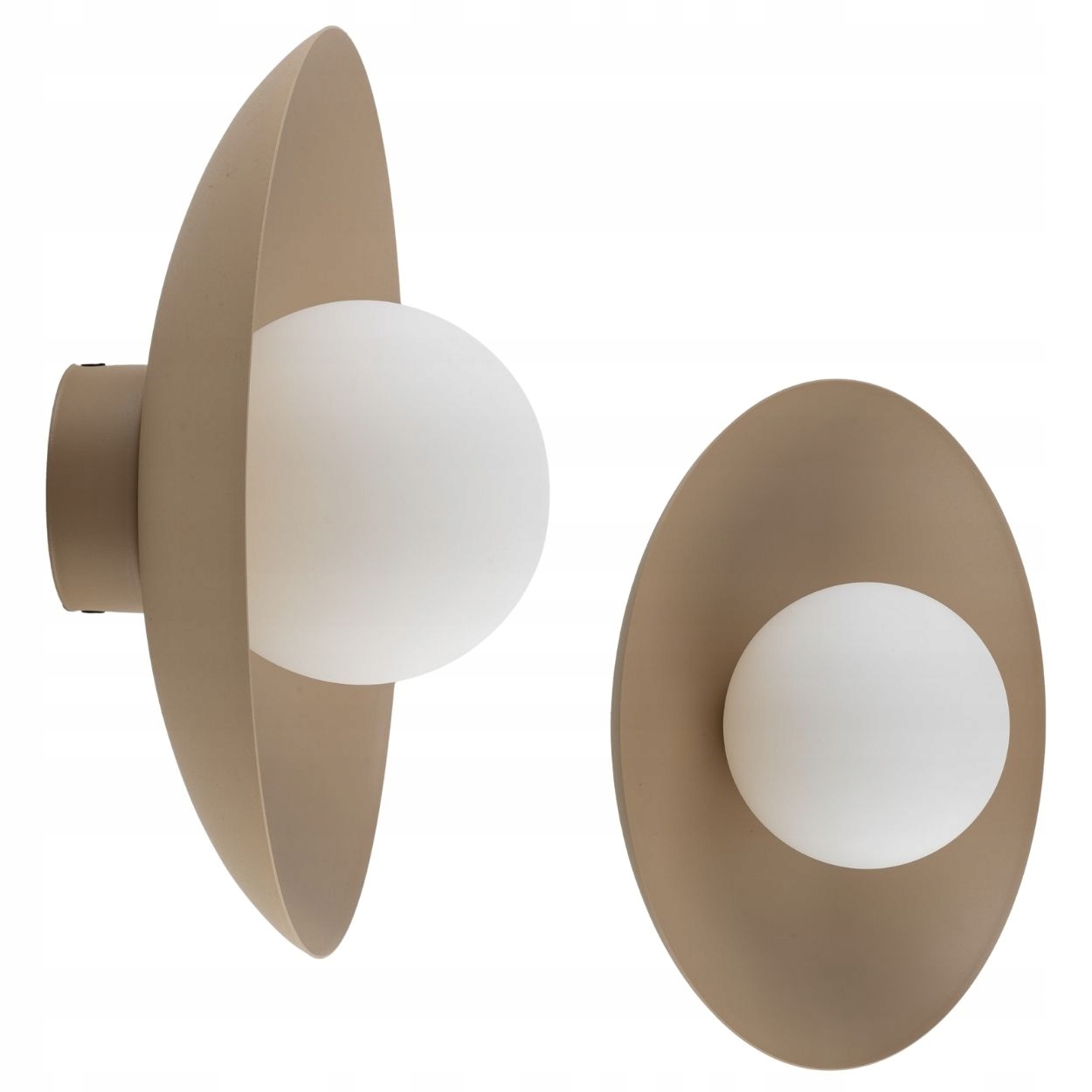 Béžové nástenné svietidlo 1xG9 Led mliečne sklenené tienidlo moderná nástenná lampa loft