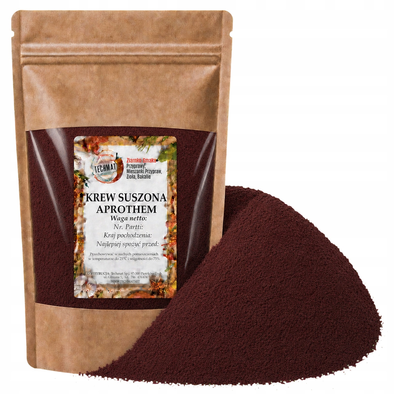 Krew Suszona Wieprzowa Hemoglobina Do Kaszanki Salsesonu 1kg