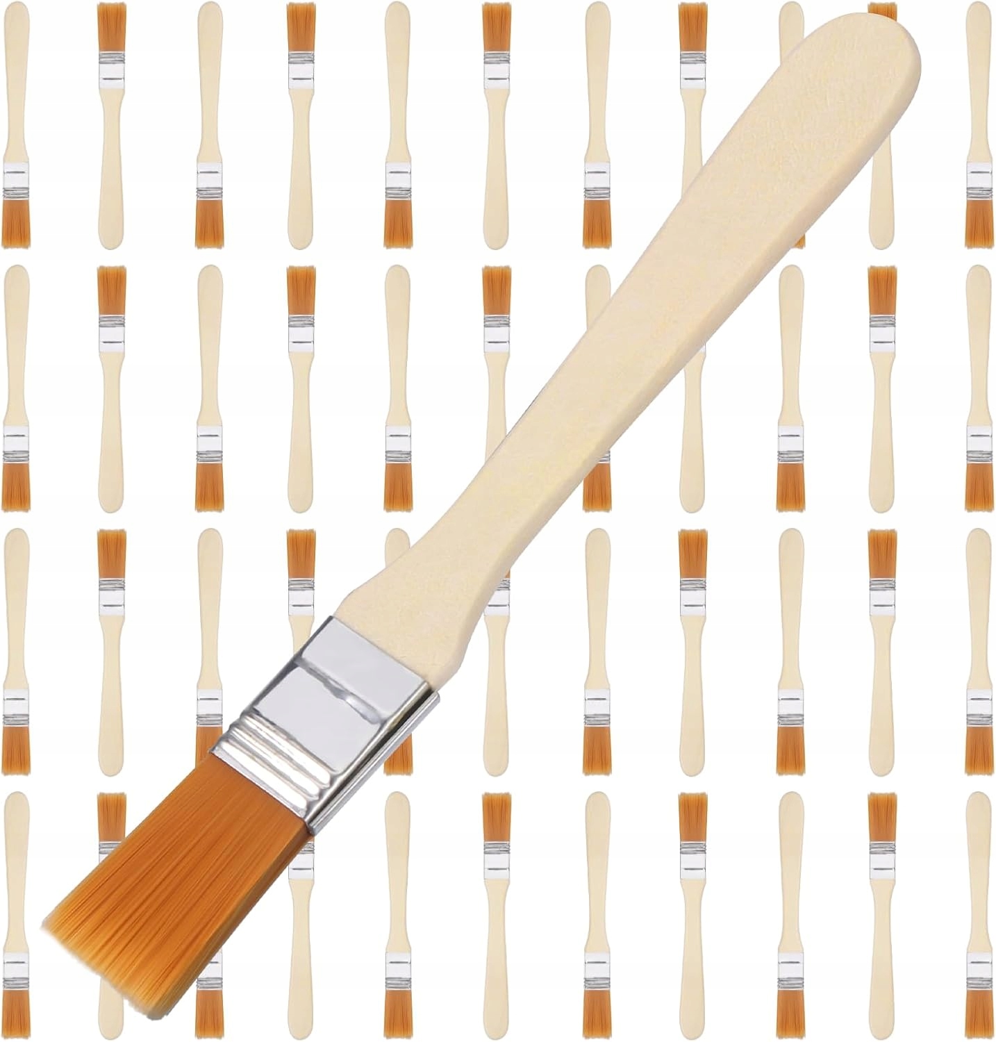 Sada Štětců 45 Ks Malé Nylonové Pro Diy Barvy 13.4 CM