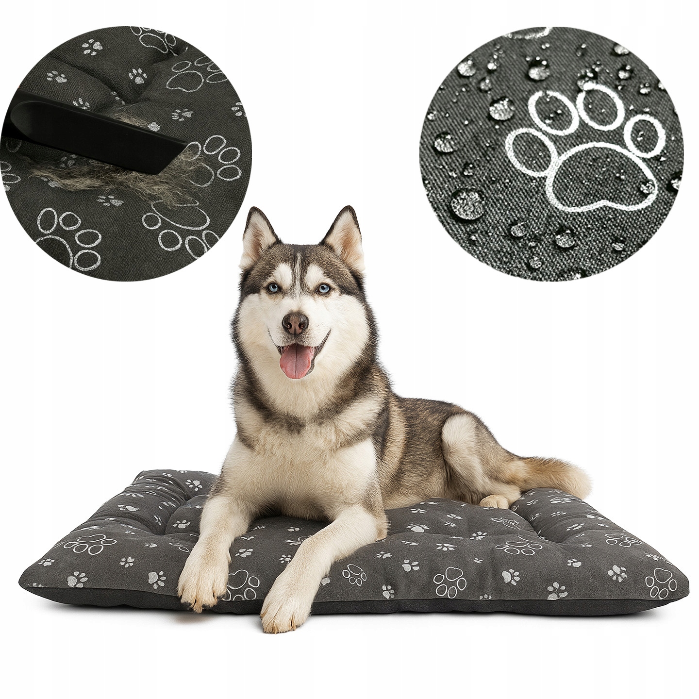 Levně Psí Pelíšek XL kotec 100x70 vodotěsný Silver potah