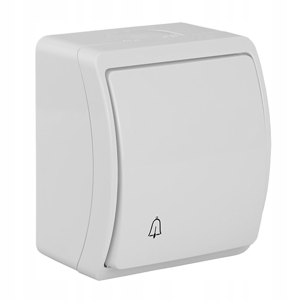 ŁĄCZNIK PRZYCISK ZWIERNY DZWONEK N/T IP44 BIAŁY Marka Adelid