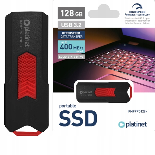 Dysk Ssd Pendrive Usb 3.2 GEN2 128 Gb Do 400 Mb/s Szybki Konsola Pc Laptop