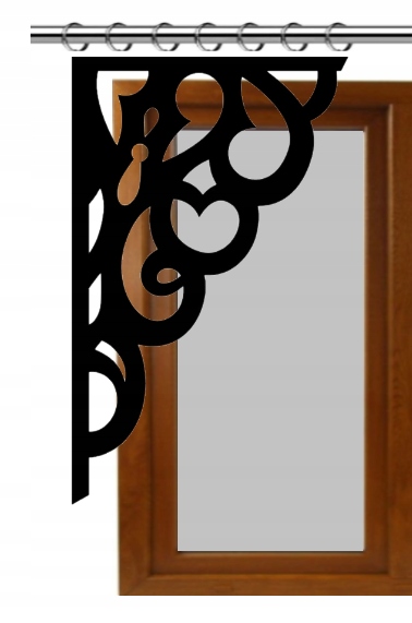 

Ażur Narożny Ozdoba Dekor Firana Panel na wymiar