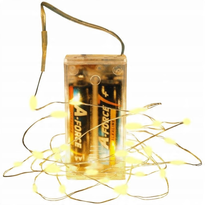

Lampki Choinkowe Drucik 20 Micro Led 1m Bc Baterie