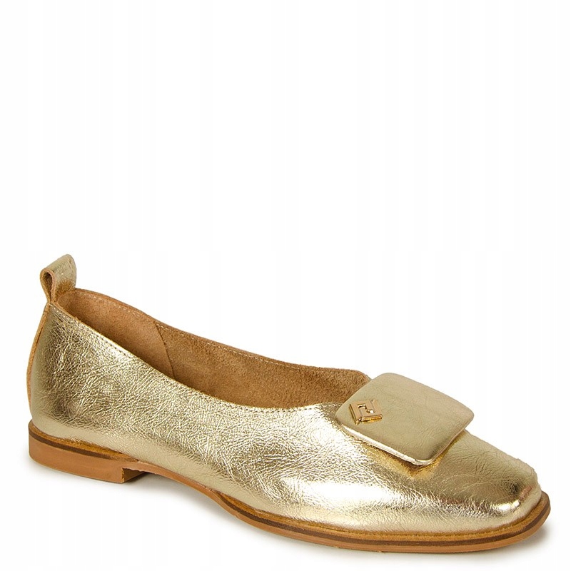 Boccato 565.0110 Zlaté Kožené Baleríny S Ozdobou 40
