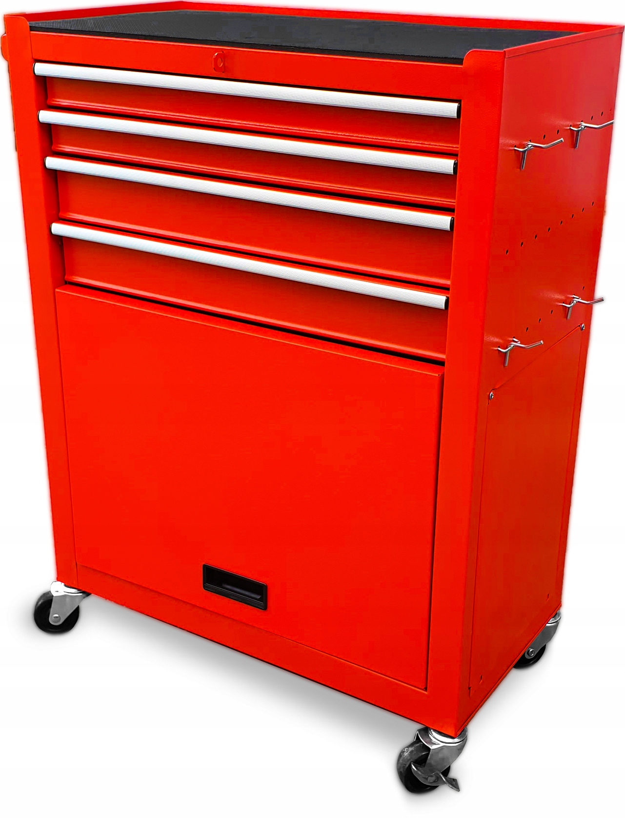 Szafka warsztatowa wózek narzędziowy 4 szuflady PODWYŻSZANY czerwony