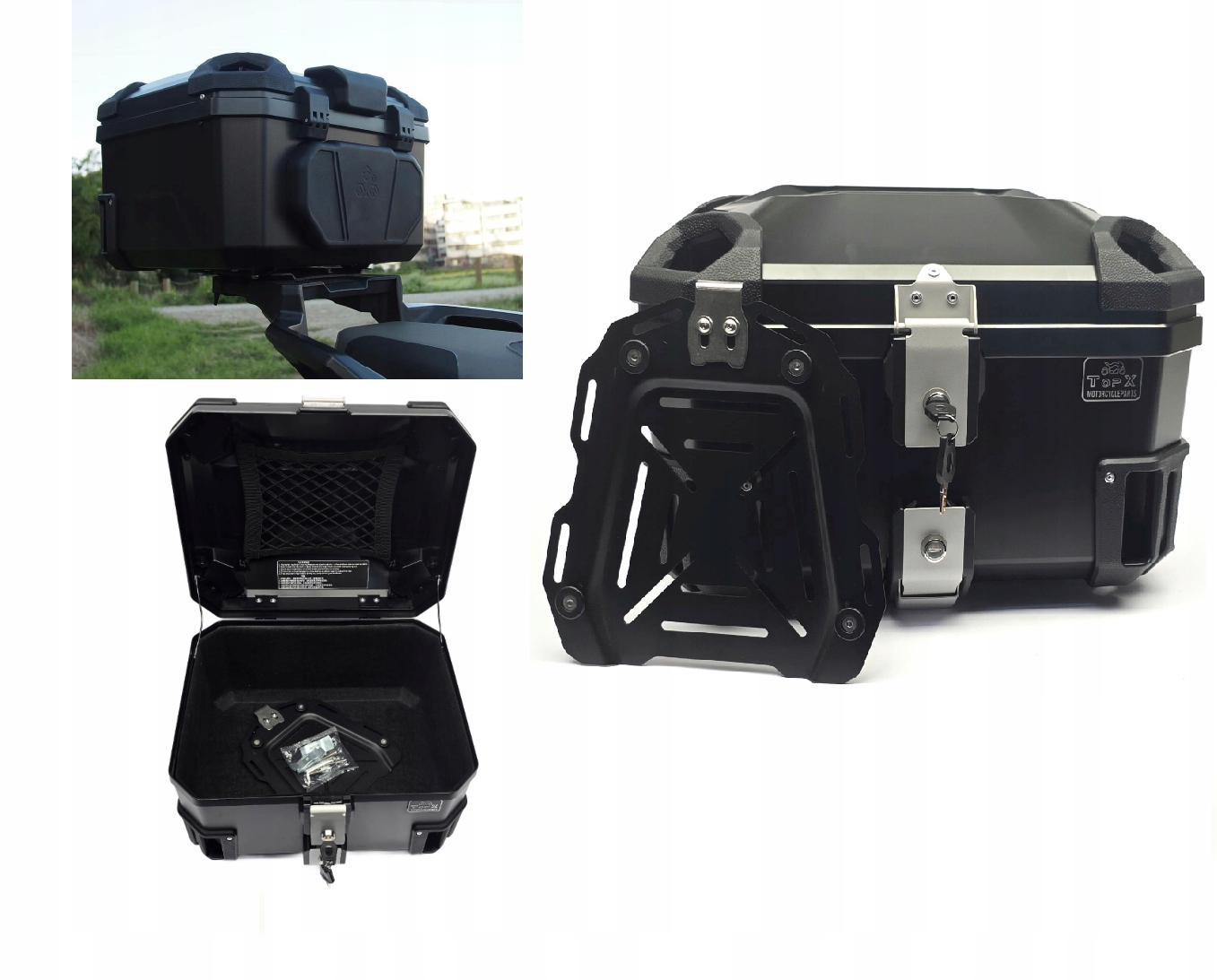 Motocyklový kufr Central Abs 48L Boston TopX Bmw R1200 Gs Rt Gtl F650 F800