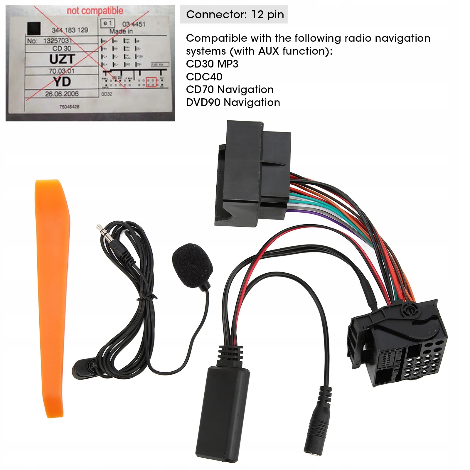 ADAPTER MODUŁ BLUETOOTH AUX DO OPEL CD70 NAVI Rodzaj adapter