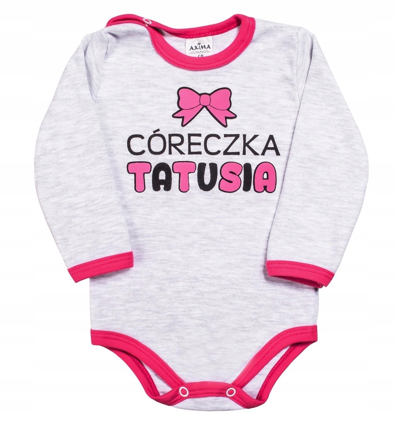 

Body długi rękaw napis Córeczka Tatusia - r. 62