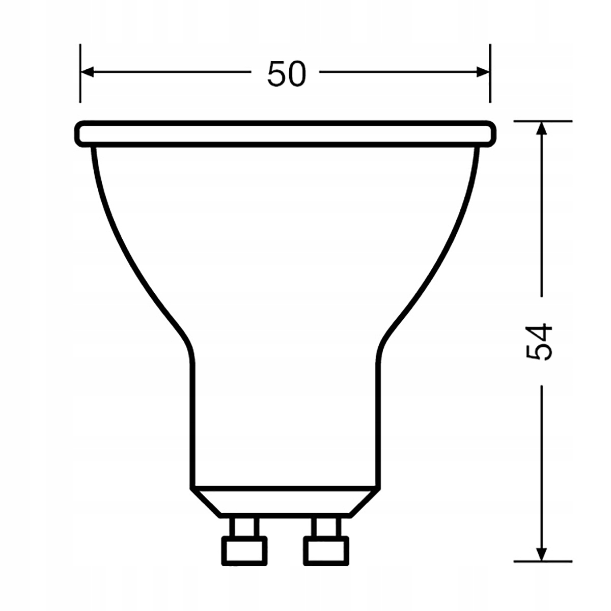 10x Żarówka LED GU10 6,9W = 50W 575lm 2700K OSRAM Moc 6.9 W