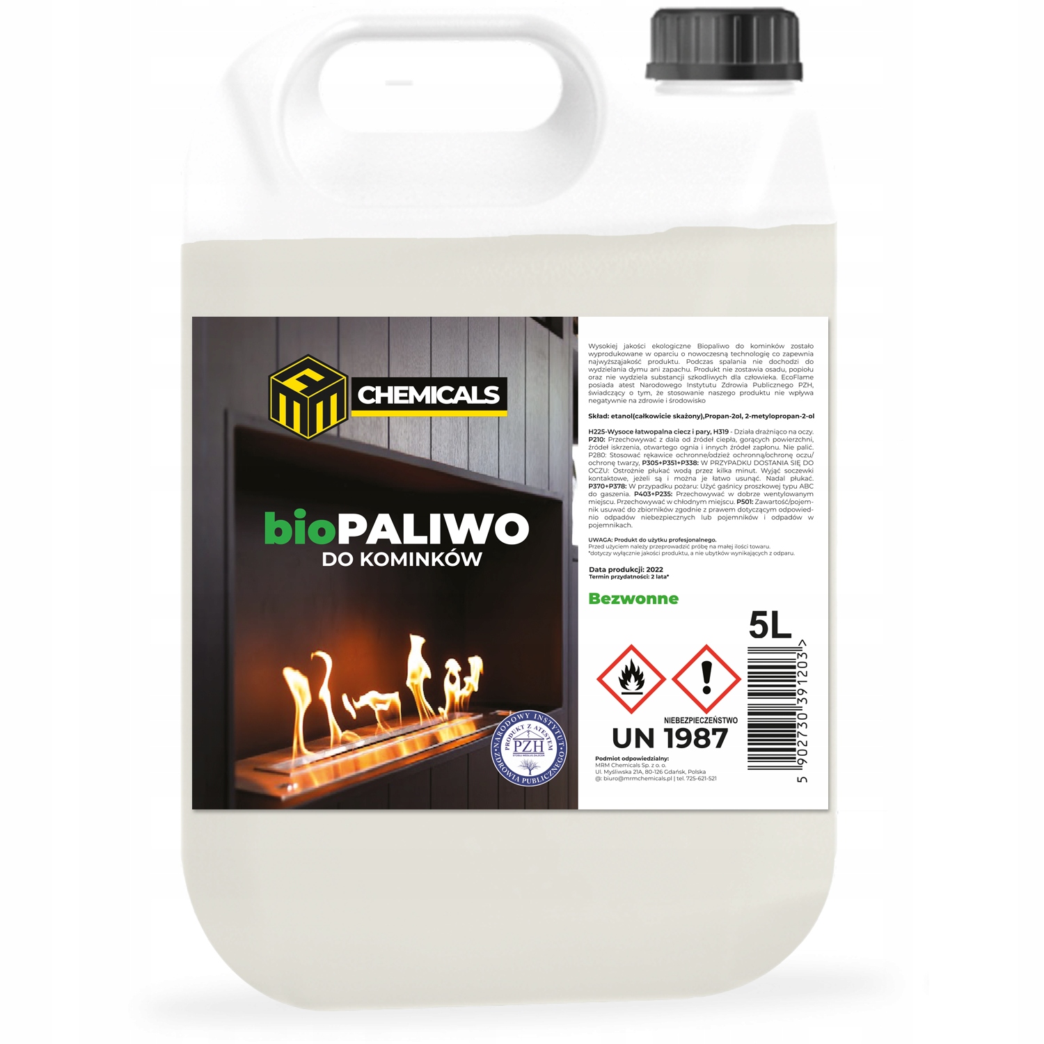 

Biopaliwo Do Biokominka Bezzapachowe Atest Pzh 5L