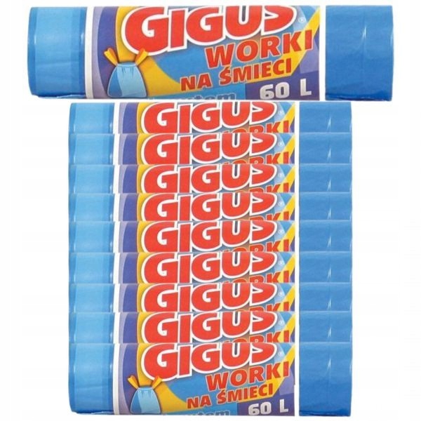 

Worki na odpady Giguś z taśmą 60 litrów 100 szt.