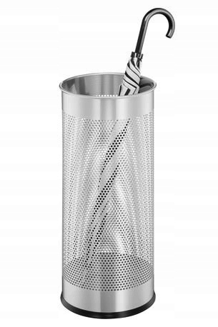 

Durable Stojak na Parasole Metal Okrągły Srebrny
