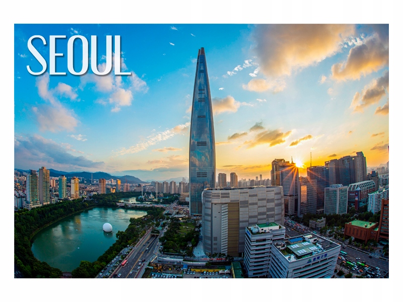 

Korea Płd. Seul Panorama Magnes na lodówkę