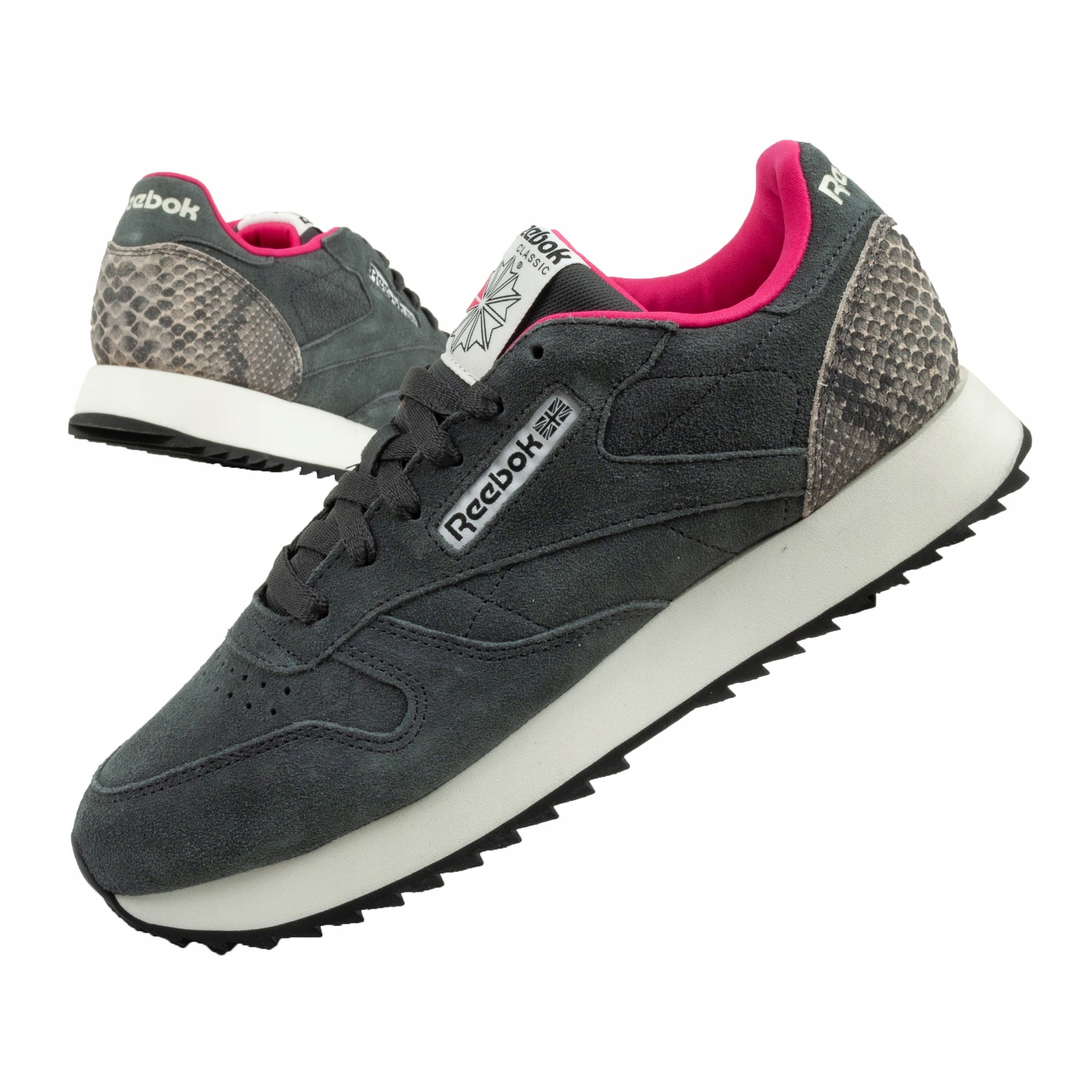 Reebok Klasické dámské sportovní boty Ripple Women, šněrovací, šedé, velikost vel.